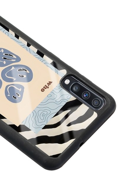 Samsung A70 Zebra Emoji Tasarımlı Glossy Telefon Kılıfı