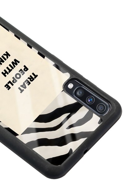 Samsung A70 Zebra Motto Tasarımlı Glossy Telefon Kılıfı