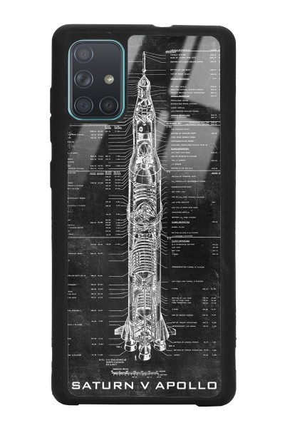 Samsung A71 Apollo Plan Tasarımlı Glossy Telefon Kılıfı