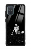 Samsung A71 Astronot Tatiana Tasarımlı Glossy Telefon Kılıfı