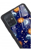 Samsung A71 Ay Güneş Pijama Tasarımlı Glossy Telefon Kılıfı