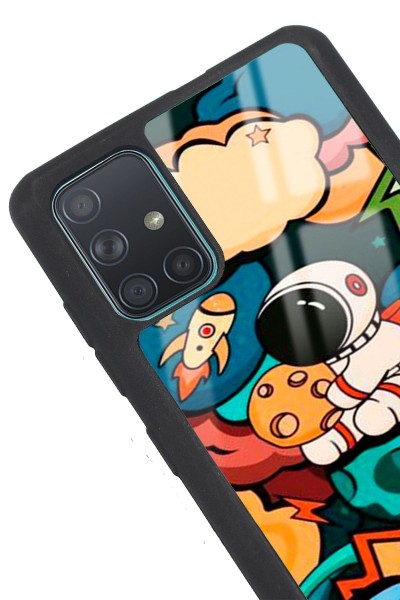 Samsung A71 Baby Astronaut Tasarımlı Glossy Telefon Kılıfı