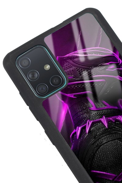 Samsung A71 Black Panter Tasarımlı Glossy Telefon Kılıfı