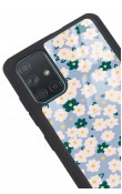 Samsung A71 Daisy Pattern Tasarımlı Glossy Telefon Kılıfı