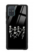 Samsung A71 Dancer Skeleton Tasarımlı Glossy Telefon Kılıfı
