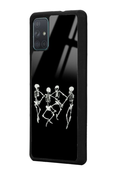 Samsung A71 Dancer Skeleton Tasarımlı Glossy Telefon Kılıfı