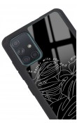 Samsung A71 Dark Leaf Tasarımlı Glossy Telefon Kılıfı
