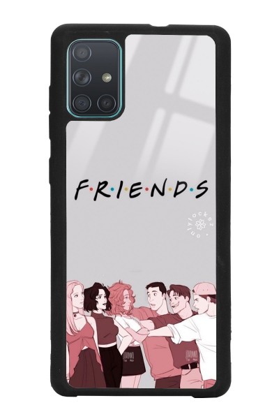 Samsung A71 Doodle Friends Tasarımlı Glossy Telefon Kılıfı