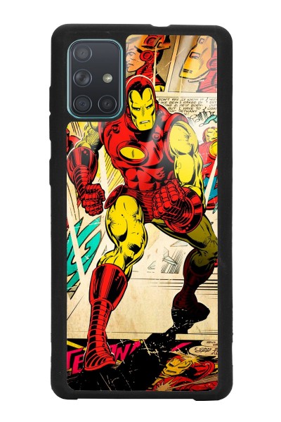 Samsung A71 Iron Man Demir Adam Tasarımlı Glossy Telefon Kılıfı