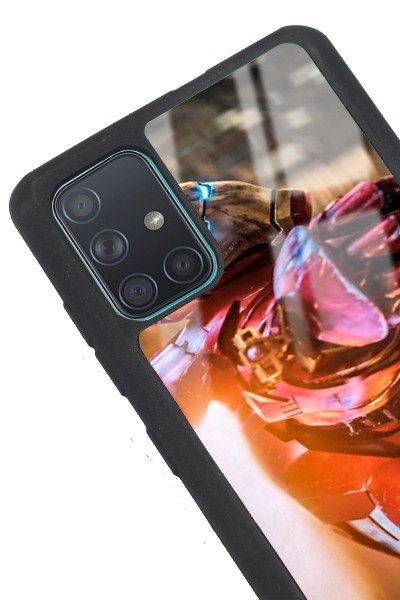Samsung A71 Iron Man Tasarımlı Glossy Telefon Kılıfı