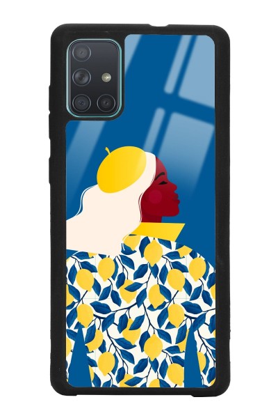 Samsung A71 Lemon Woman Tasarımlı Glossy Telefon Kılıfı