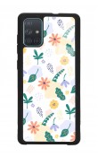 Samsung A71 Minik Çiçekler Tasarımlı Glossy Telefon Kılıfı