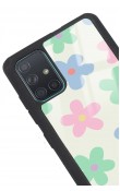 Samsung A71 Nude Çiçek Tasarımlı Glossy Telefon Kılıfı