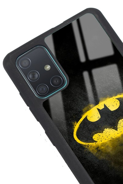 Samsung A71 Uyumlu Yellow Batman Tasarımlı Glossy Telefon Kılıfı