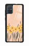 Samsung A71 Watercolor Sunflower Tasarımlı Glossy Telefon Kılıfı