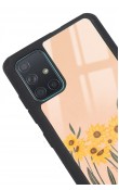 Samsung A71 Watercolor Sunflower Tasarımlı Glossy Telefon Kılıfı