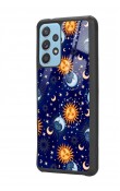 Samsung A72 Ay Güneş Pijama Tasarımlı Glossy Telefon Kılıfı