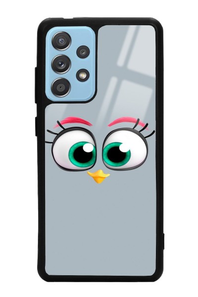 Samsung A72 Grey Angry Birds Tasarımlı Glossy Telefon Kılıfı