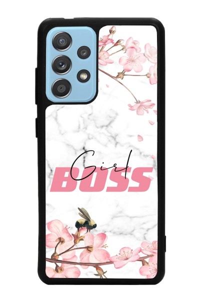 Samsung A72 Sakura Girl Boss Tasarımlı Glossy Telefon Kılıfı