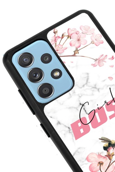 Samsung A72 Sakura Girl Boss Tasarımlı Glossy Telefon Kılıfı