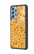 Samsung A72 Sarı Bindanlı Tasarımlı Glossy Telefon Kılıfı