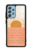 Samsung A72 Suluboya Güneş Tasarımlı Glossy Telefon Kılıfı