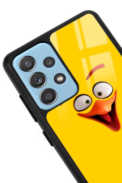 Samsung A72 Yellow Angry Birds Tasarımlı Glossy Telefon Kılıfı