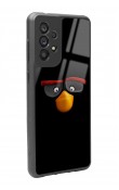 Samsung A73 Black Angry Birds Tasarımlı Glossy Telefon Kılıfı