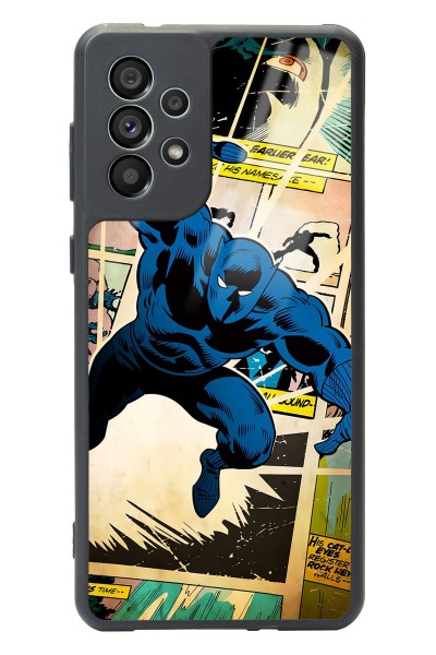 Samsung A73 Black Panther Kara Panter Tasarımlı Glossy Telefon Kılıfı