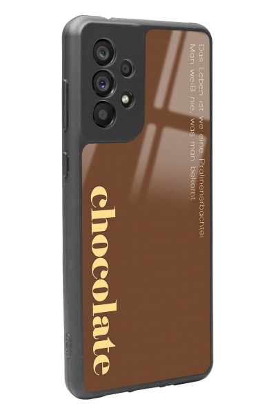 Samsung A73 Choclate Tasarımlı Glossy Telefon Kılıfı