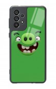 Samsung A73 Green Angry Birds Tasarımlı Glossy Telefon Kılıfı