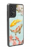 Samsung A73 Koi Balığı Tasarımlı Glossy Telefon Kılıfı