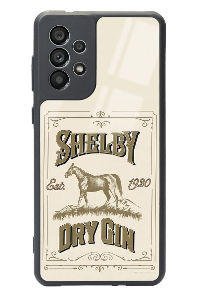 Samsung A73 Peaky Blinders Shelby Dry Gin Tasarımlı Glossy Telefon Kılıfı