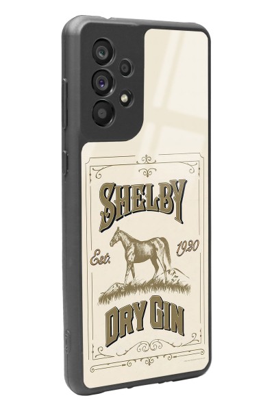 Samsung A73 Peaky Blinders Shelby Dry Gin Tasarımlı Glossy Telefon Kılıfı