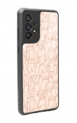 Samsung A73 Pink Dog Tasarımlı Glossy Telefon Kılıfı