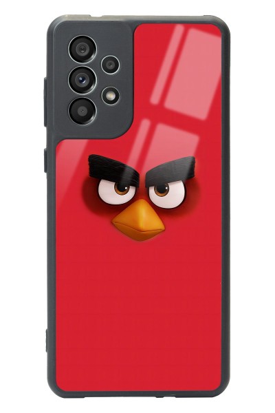 Samsung A73 Red Angry Birds Tasarımlı Glossy Telefon Kılıfı