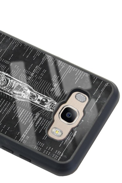 Samsung J7 (2016) Apollo Plan Tasarımlı Glossy Telefon Kılıfı