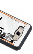Samsung J7 (2016) Bilet Tasarımlı Tasarımlı Glossy Telefon Kılıfı
