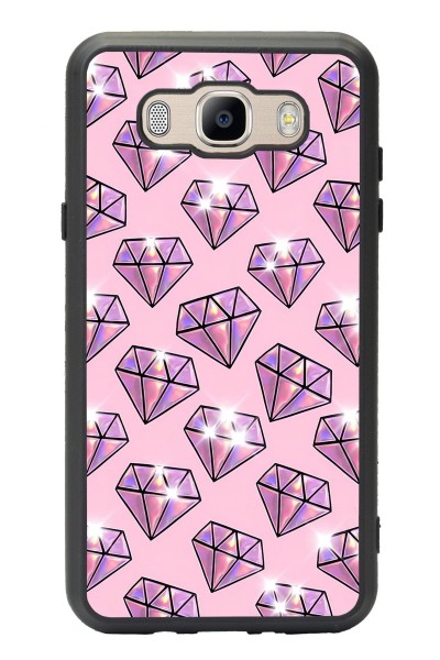 Samsung J7 (2016) Diamond Tasarımlı Glossy Telefon Kılıfı