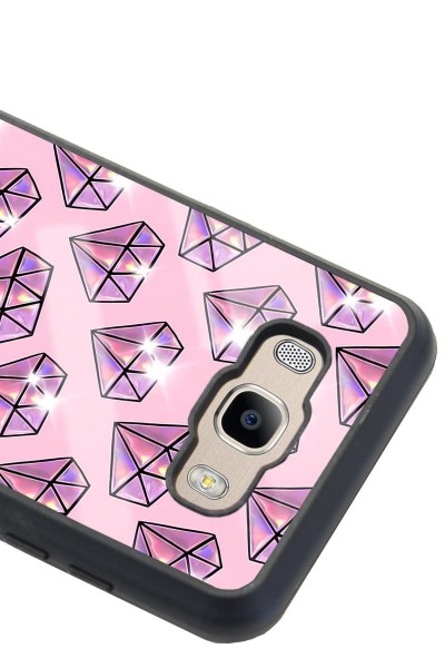Samsung J7 (2016) Diamond Tasarımlı Glossy Telefon Kılıfı