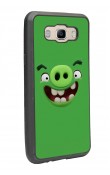 Samsung J7 (2016) Green Angry Birds Tasarımlı Glossy Telefon Kılıfı