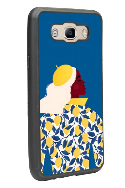 Samsung J7 (2016) Lemon Woman Tasarımlı Glossy Telefon Kılıfı