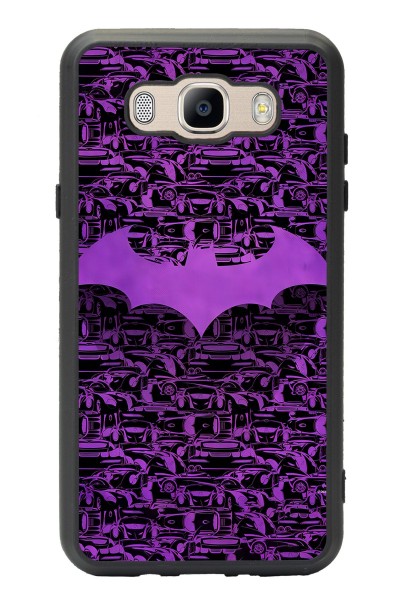 Samsung J7 (2016) Lila Batman Tasarımlı Glossy Telefon Kılıfı