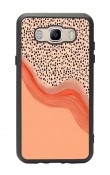 Samsung J7 (2016) Nude Benekli Tasarımlı Glossy Telefon Kılıfı