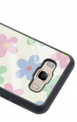 Samsung J7 (2016) Nude Çiçek Tasarımlı Glossy Telefon Kılıfı