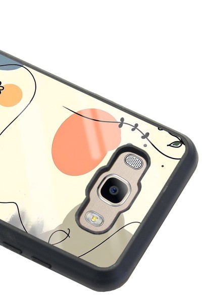Samsung J7 (2016) Nude Papatya Tasarımlı Glossy Telefon Kılıfı