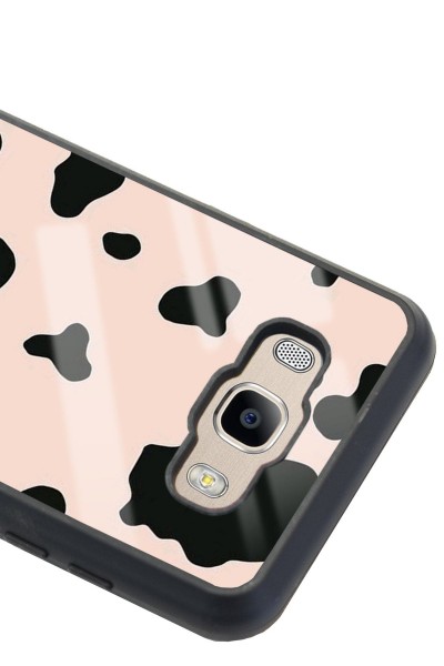 Samsung J7 (2016) Pink Milky Tasarımlı Glossy Telefon Kılıfı