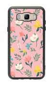 Samsung J7 (2016) Pinky Flowers Tasarımlı Glossy Telefon Kılıfı
