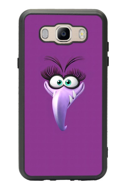 Samsung J7 (2016) Purple Angry Birds Tasarımlı Glossy Telefon Kılıfı