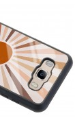 Samsung J7 (2016) Retro Güneş Tasarımlı Glossy Telefon Kılıfı